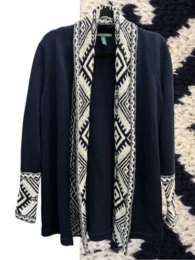 Ralph Lauren Open Drape Cardigan M